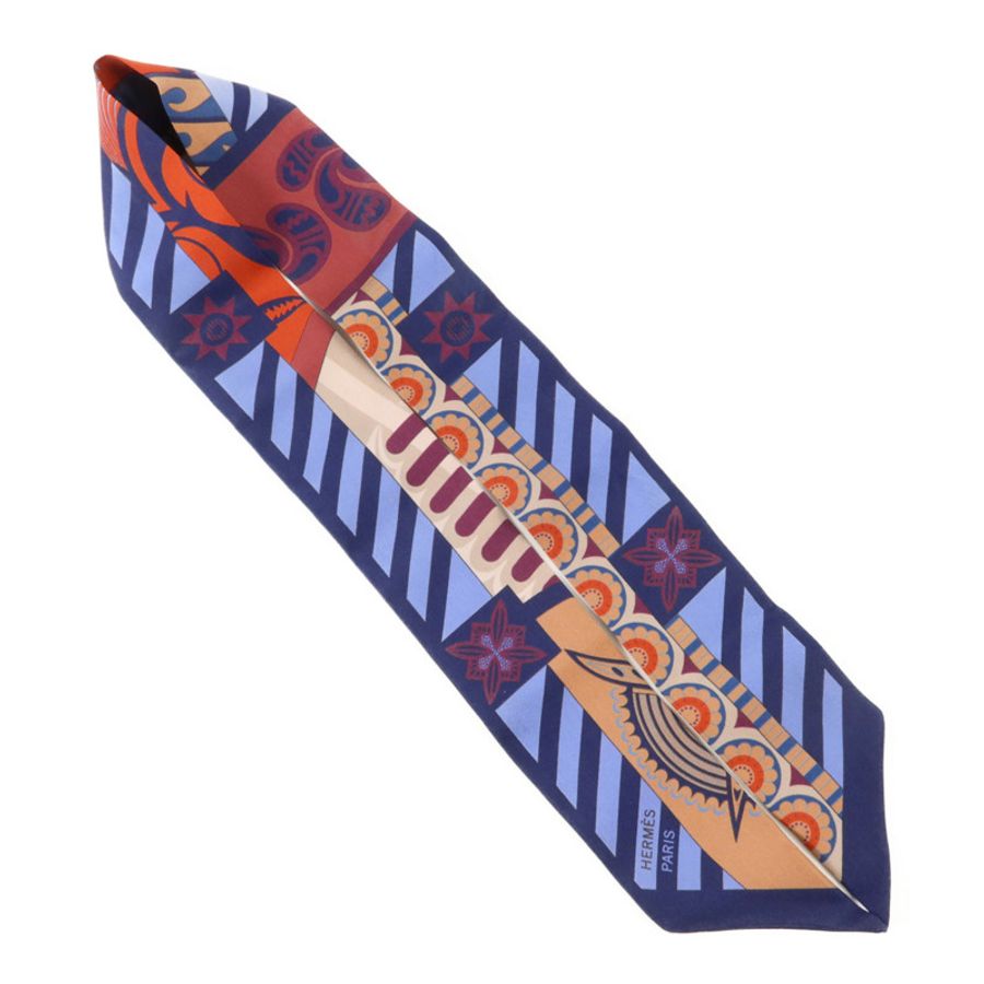 HERMES 絲質Twilly絲巾-3