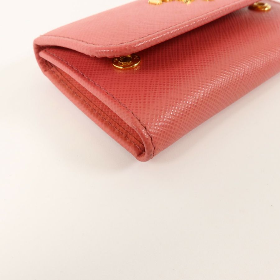 PRADA Saffiano皮革Key Holder Case鎖匙包-10