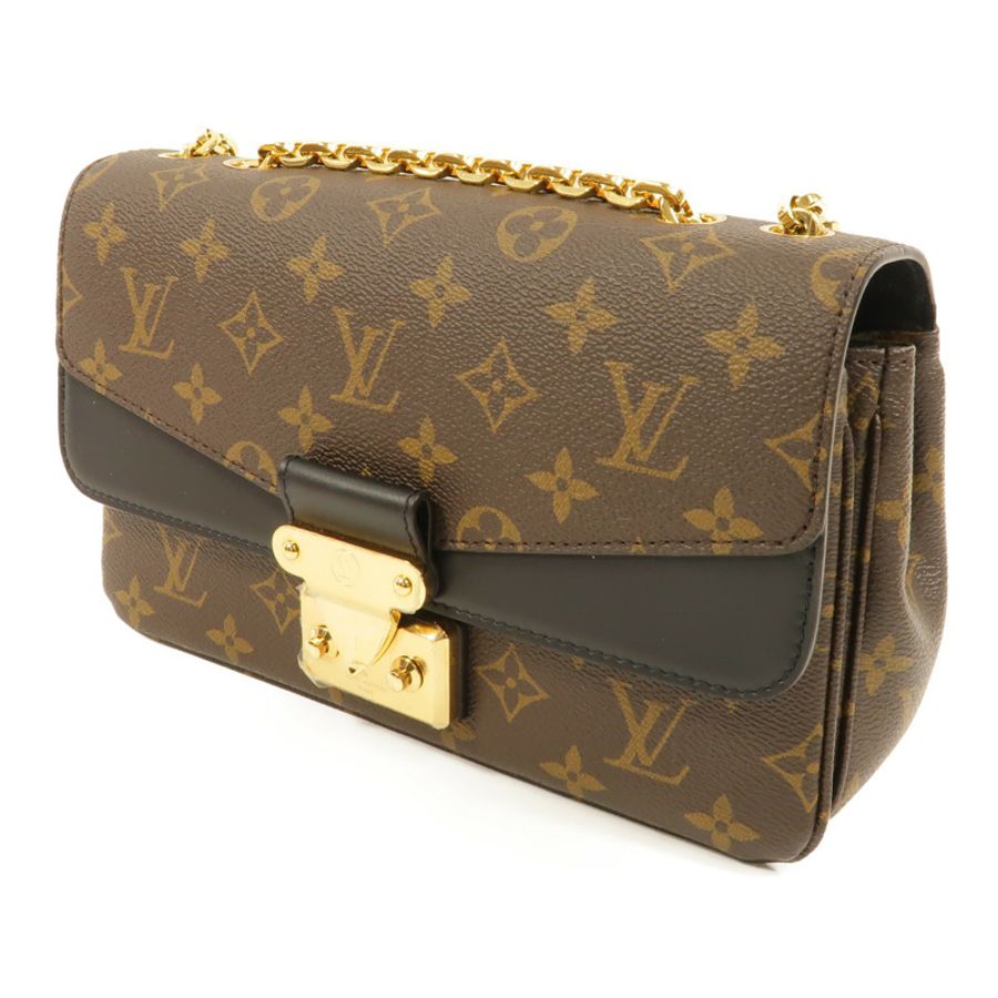 LOUIS VUITTON Monogram Marceau金扣肩背袋棕色-2