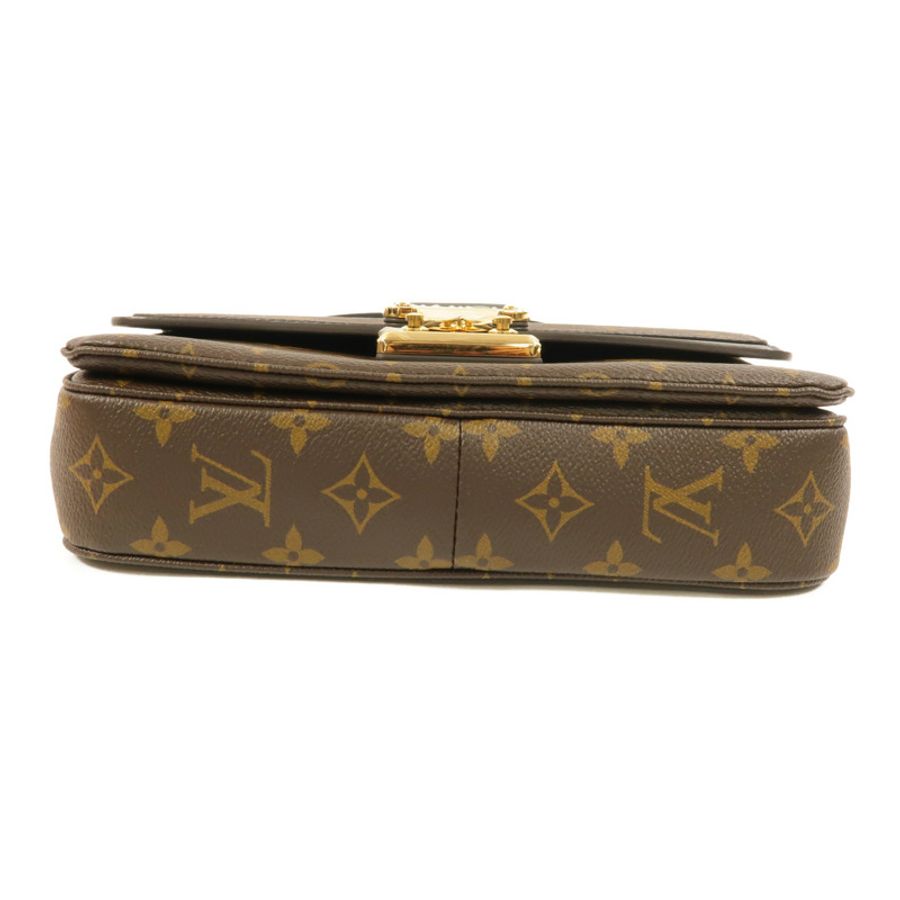 LOUIS VUITTON Monogram Marceau金扣肩背袋棕色-3