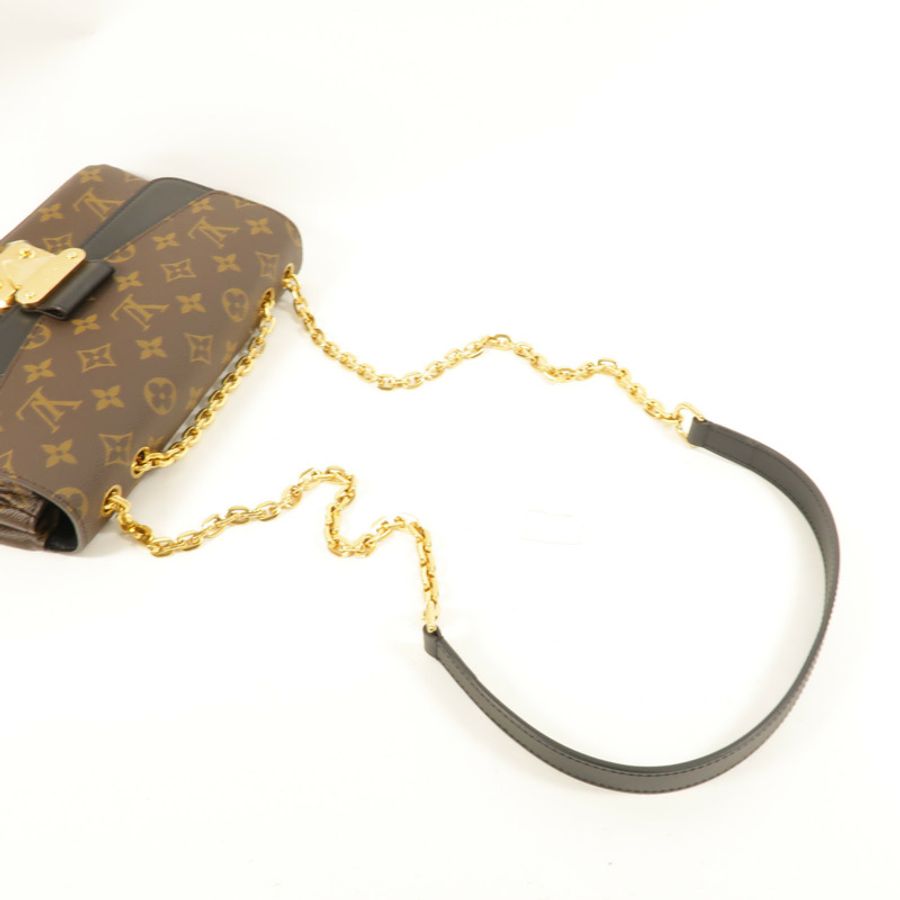 LOUIS VUITTON Monogram Marceau金扣肩背袋棕色-5