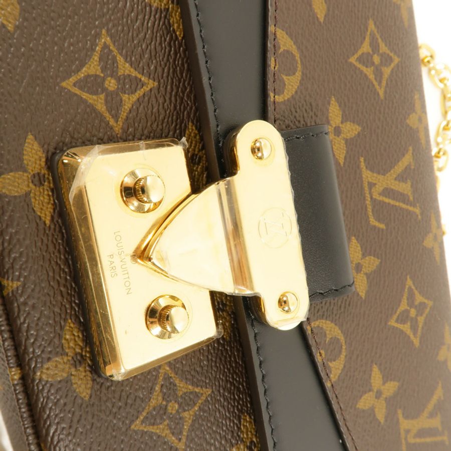 LOUIS VUITTON Monogram Marceau金扣肩背袋棕色-6