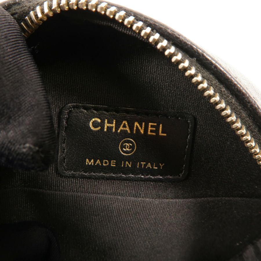 CHANEL 牛皮皮革Round CC Filigree Bag肩背袋-8