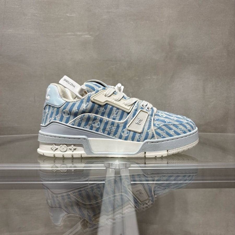 Louis Vuitton/路易威登 LV Trainer 白藍滿印 尺碼/UK3 37碼-3