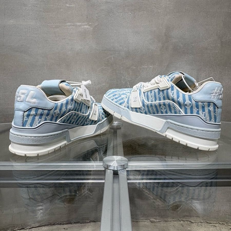 Louis Vuitton/路易威登 LV Trainer 白藍滿印 尺碼/UK3 37碼-4