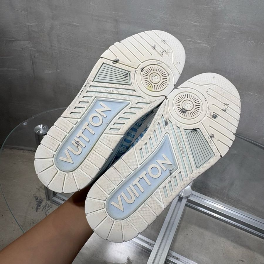 Louis Vuitton/路易威登 LV Trainer 白藍滿印 尺碼/UK3 37碼-6