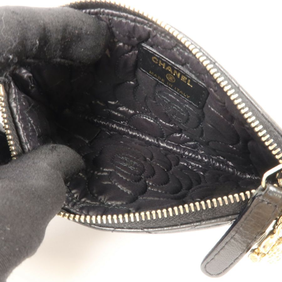 CHANEL 羊皮皮革Coin Case零錢包-4