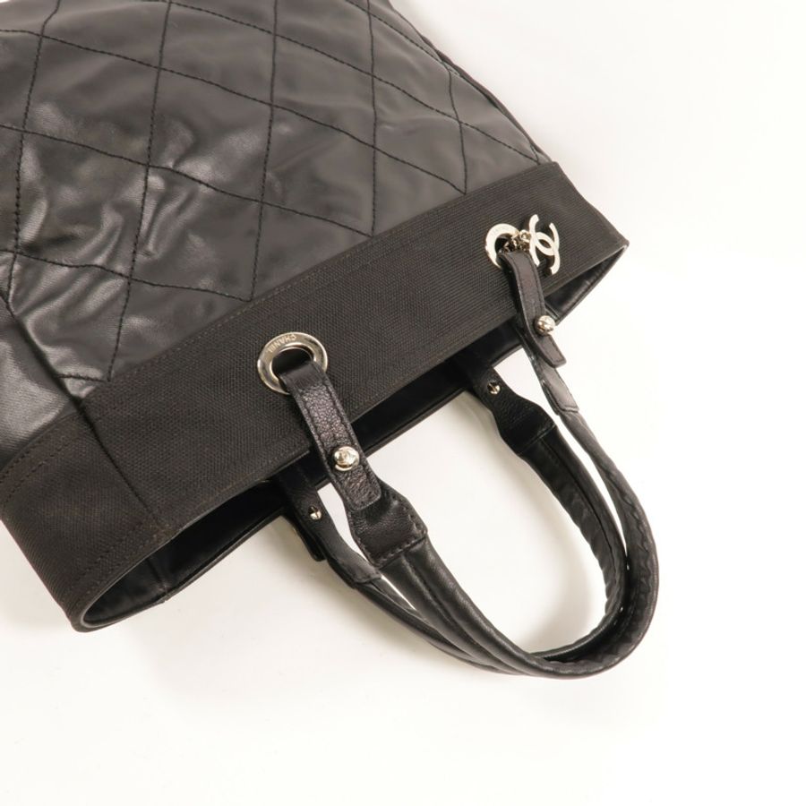 CHANEL 塗層帆布Paris Biarritz Tote手挽袋-5