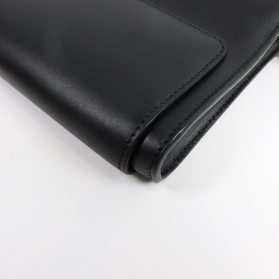 BALENCIAGA 牛皮皮革Bel Air Small Clutch On Strap鏈帶肩背袋-10