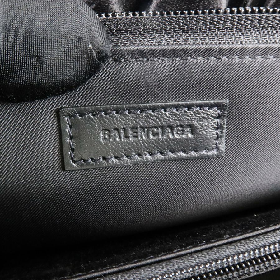 BALENCIAGA 緞面/蕾絲Ruffle Clutch手拿包-5