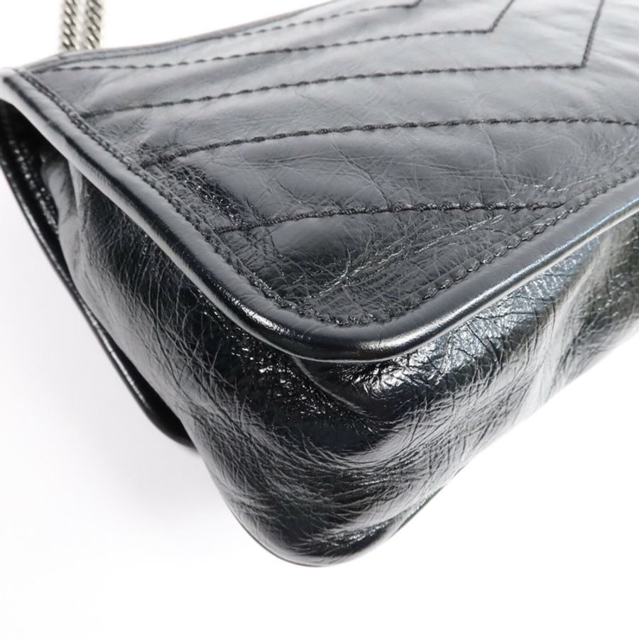 SAINT LAURENT 牛皮皮革Niki Baby鏈帶肩背袋-12