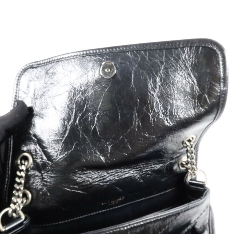 SAINT LAURENT 牛皮皮革Niki Baby鏈帶肩背袋-14