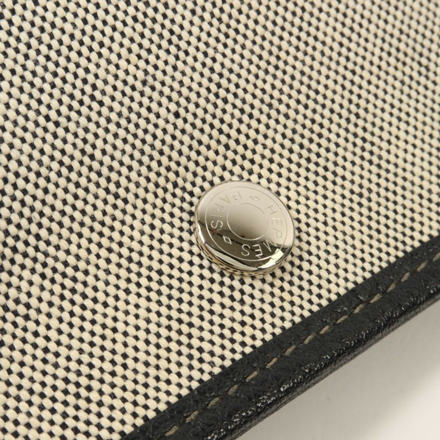 HERMES 帆布Garden Party PM手挽袋Noir-9
