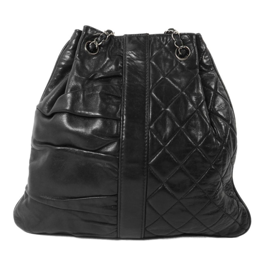 CHANEL 牛皮皮革Pile Ou Face Bag鏈帶肩背袋-1