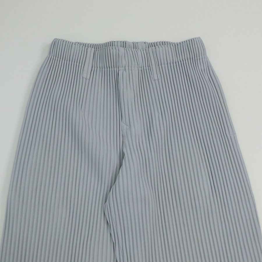 ISSEY MIYAKE三宅一生 HOMME PLISSE 水泥灰 褶皺 長褲-1