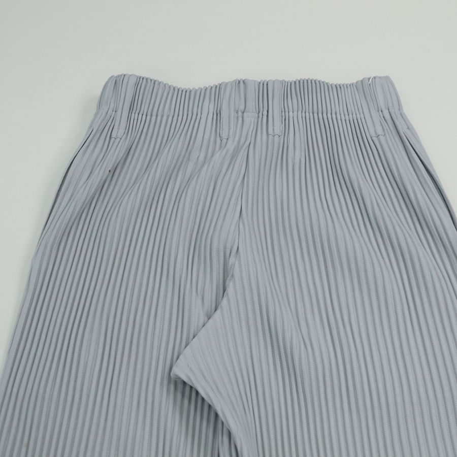ISSEY MIYAKE三宅一生 HOMME PLISSE 水泥灰 褶皺 長褲-5