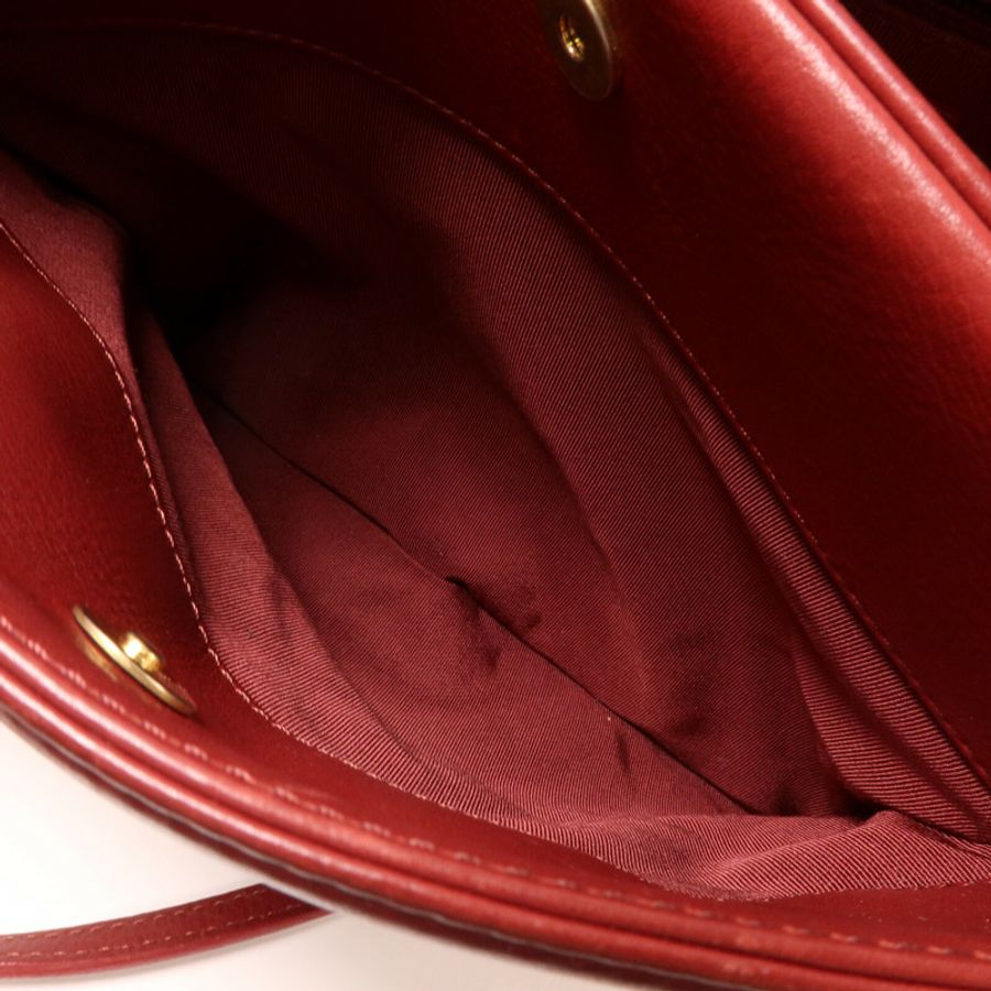 CHANEL 羊皮皮革Chain Shoulder鏈帶手挽肩背兩用袋-6