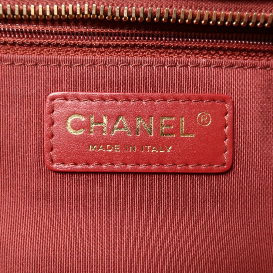 CHANEL 羊皮皮革Chain Shoulder鏈帶手挽肩背兩用袋-7