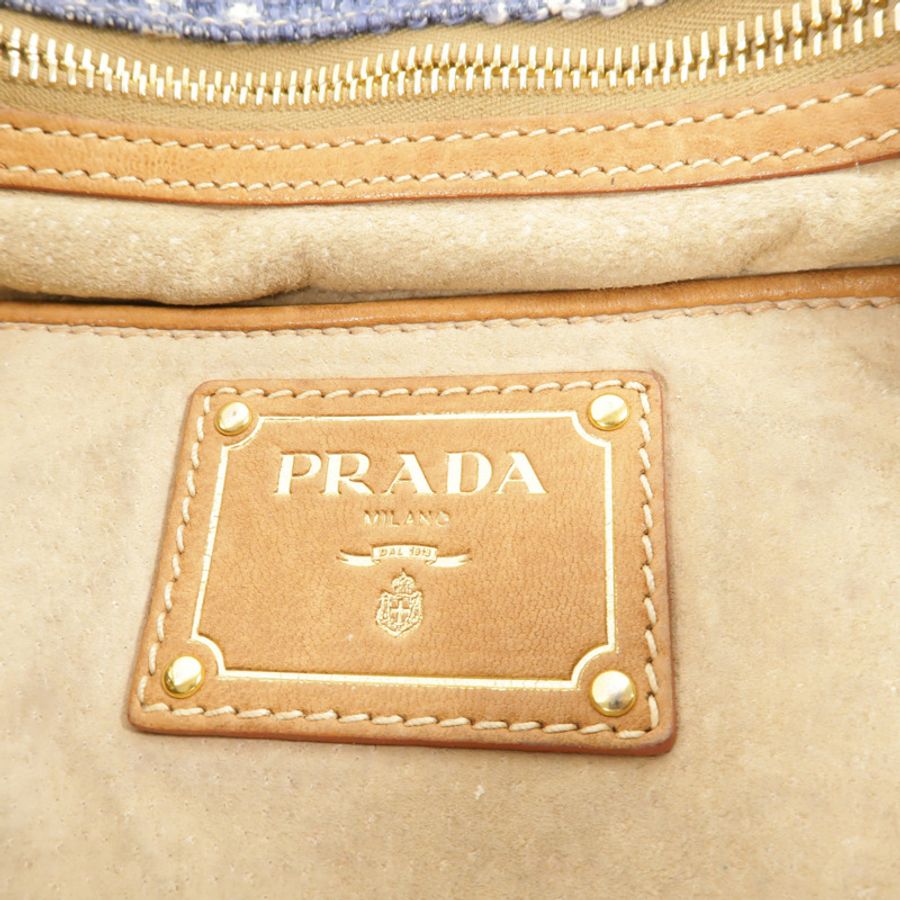 PRADA Tweed Shoulder Bag肩背袋-7