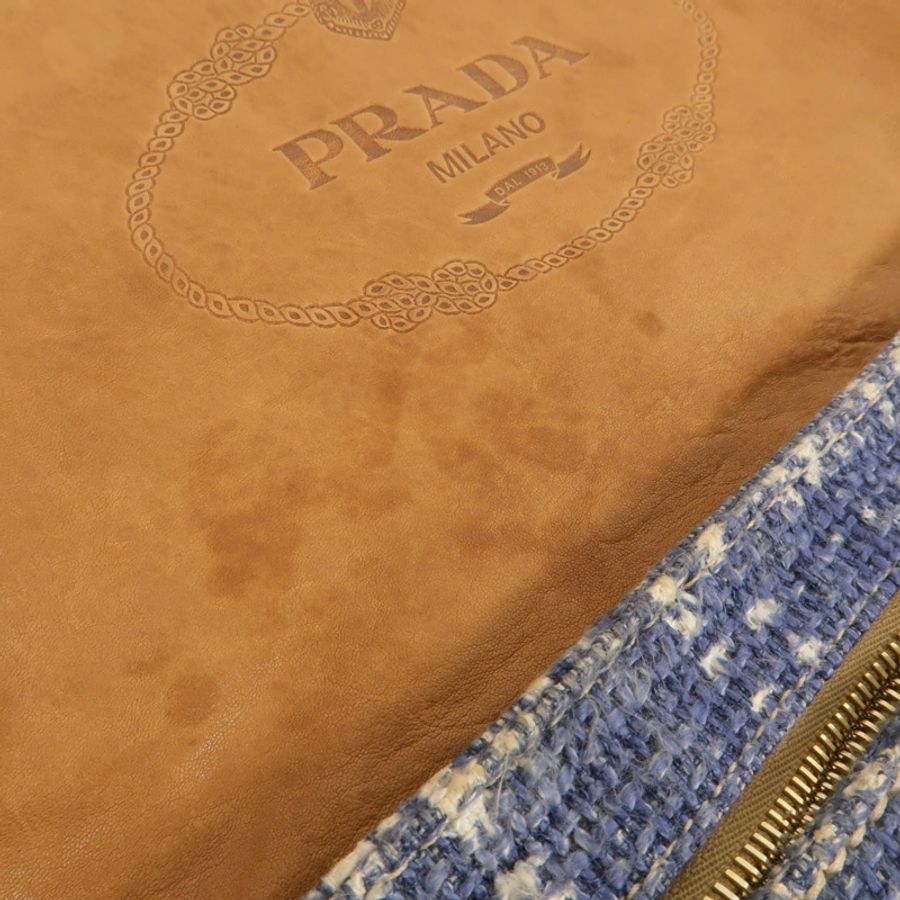 PRADA Tweed Shoulder Bag肩背袋-14