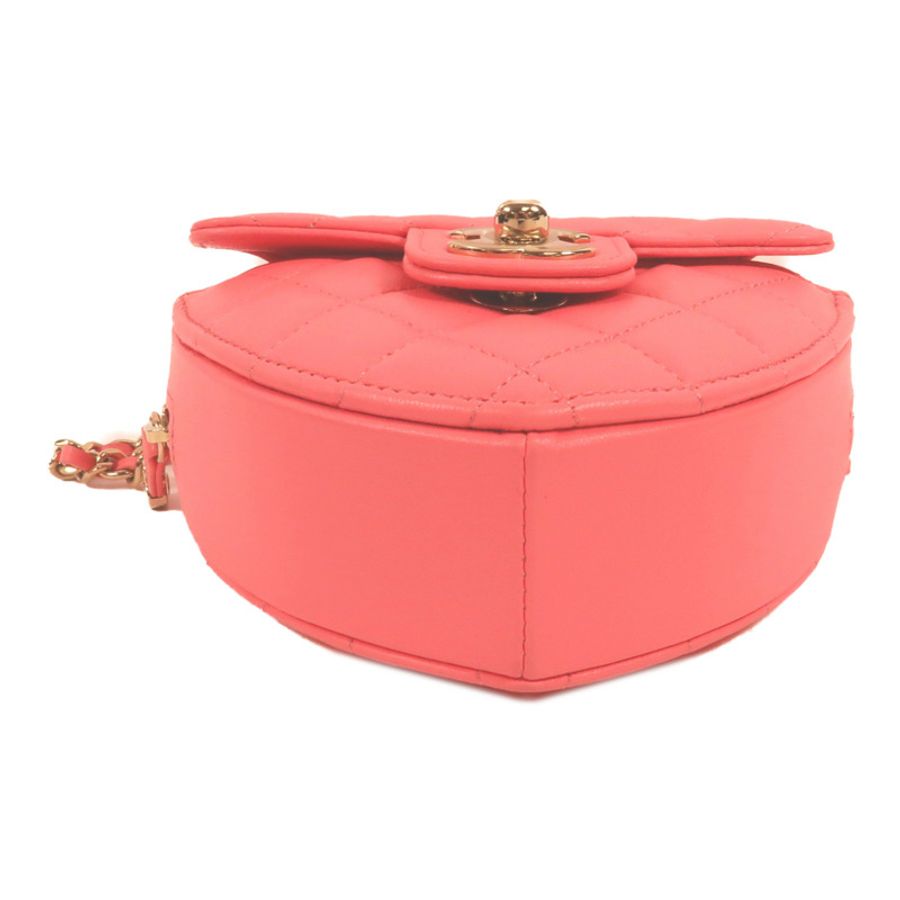 CHANEL 羊皮皮革CC In Love Heart肩背袋-3