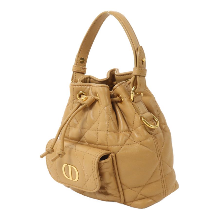 Dior 牛皮皮革Nano Caro Bucket Bag手挽肩背兩用袋-2