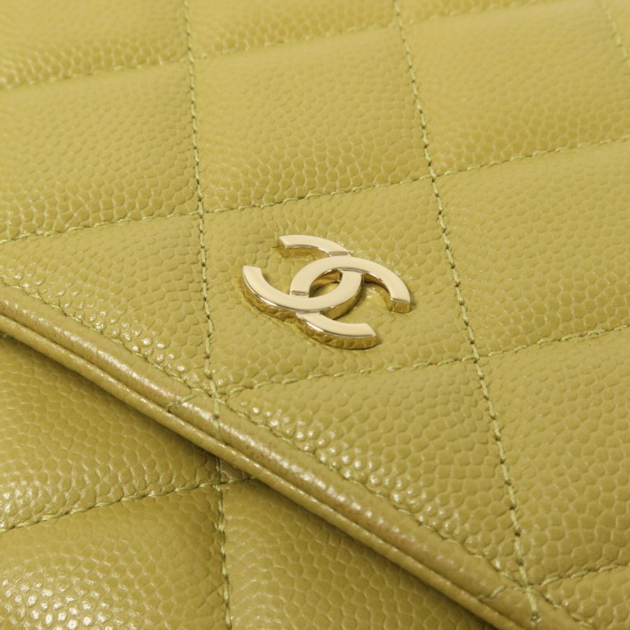 CHANEL 牛皮皮革Wallet On Chain鏈帶肩背袋-11