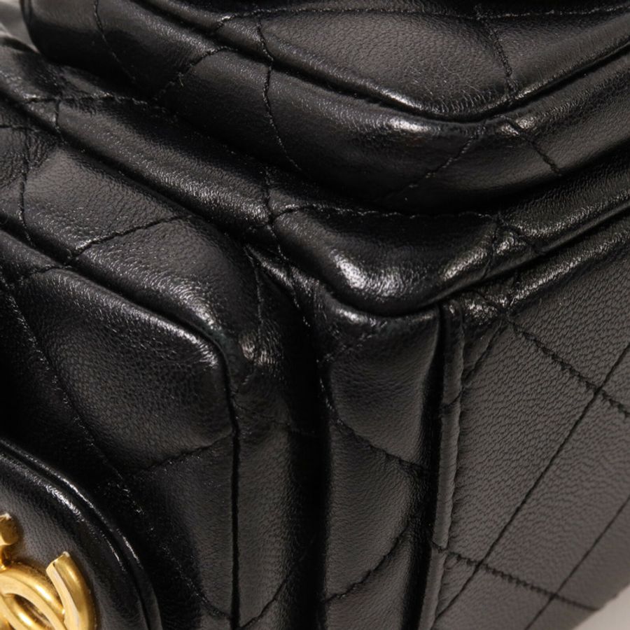 CHANEL 羊皮皮革25C Hobo Bag鏈帶肩背袋-12