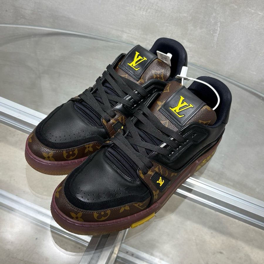路易威登/Louis Vuitton LV Trainer 黑紫金 尺碼/UK8.5 42.5-0