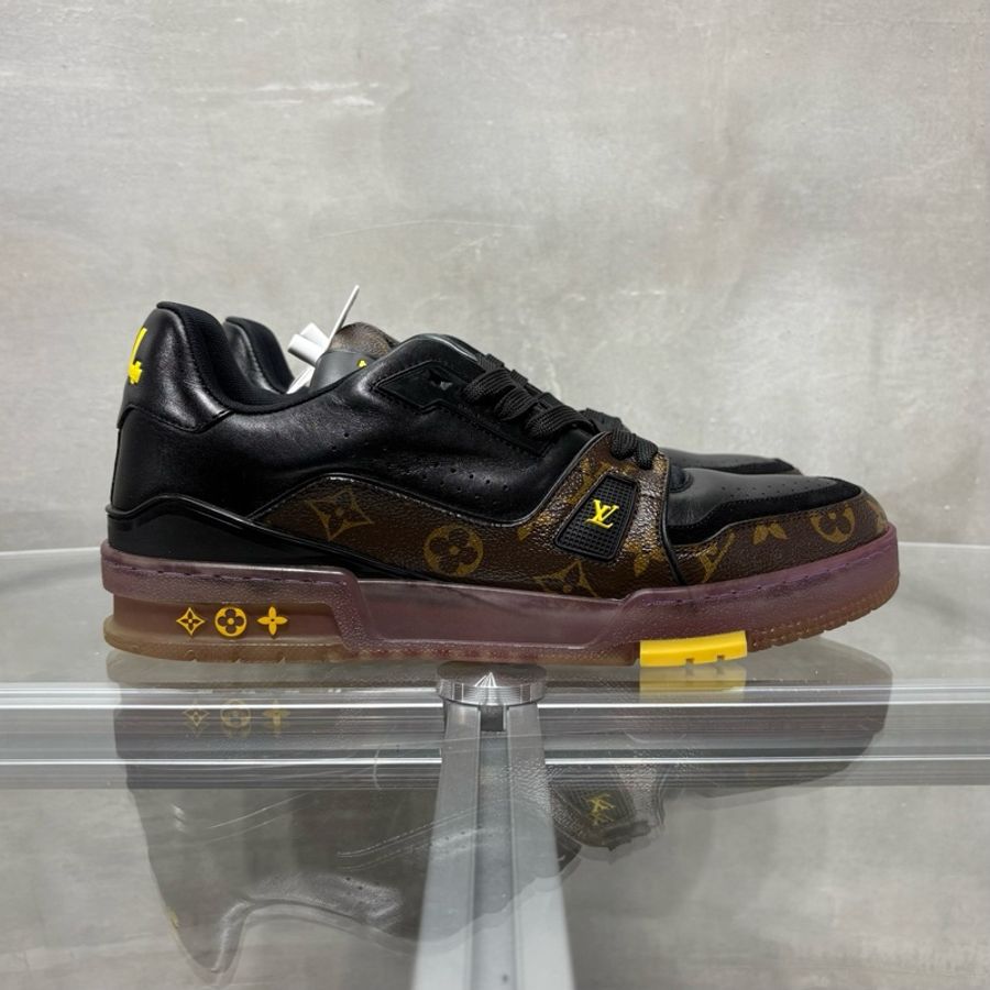 路易威登/Louis Vuitton LV Trainer 黑紫金 尺碼/UK8.5 42.5-3