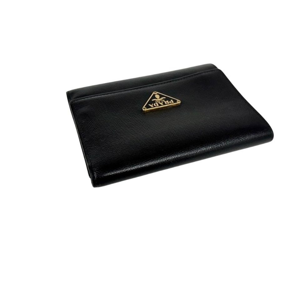 PRADA 三角標 銀包-6