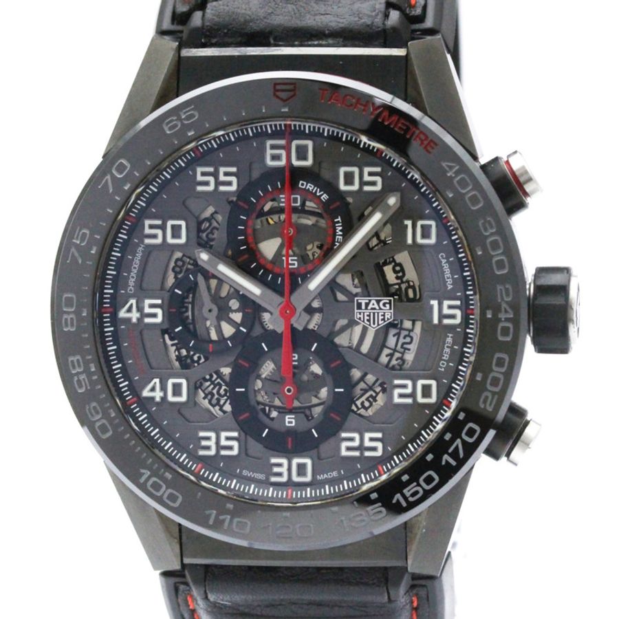 TAG HEUER 豪雅卡萊拉系列 Heuer 01 計時碼錶陶瓷精鋼男錶 CAR2A1H-0