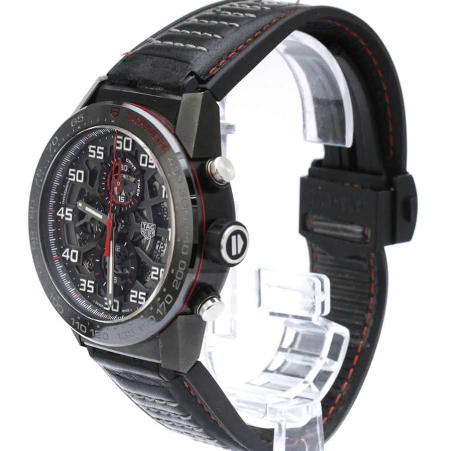 TAG HEUER 豪雅卡萊拉系列 Heuer 01 計時碼錶陶瓷精鋼男錶 CAR2A1H-1