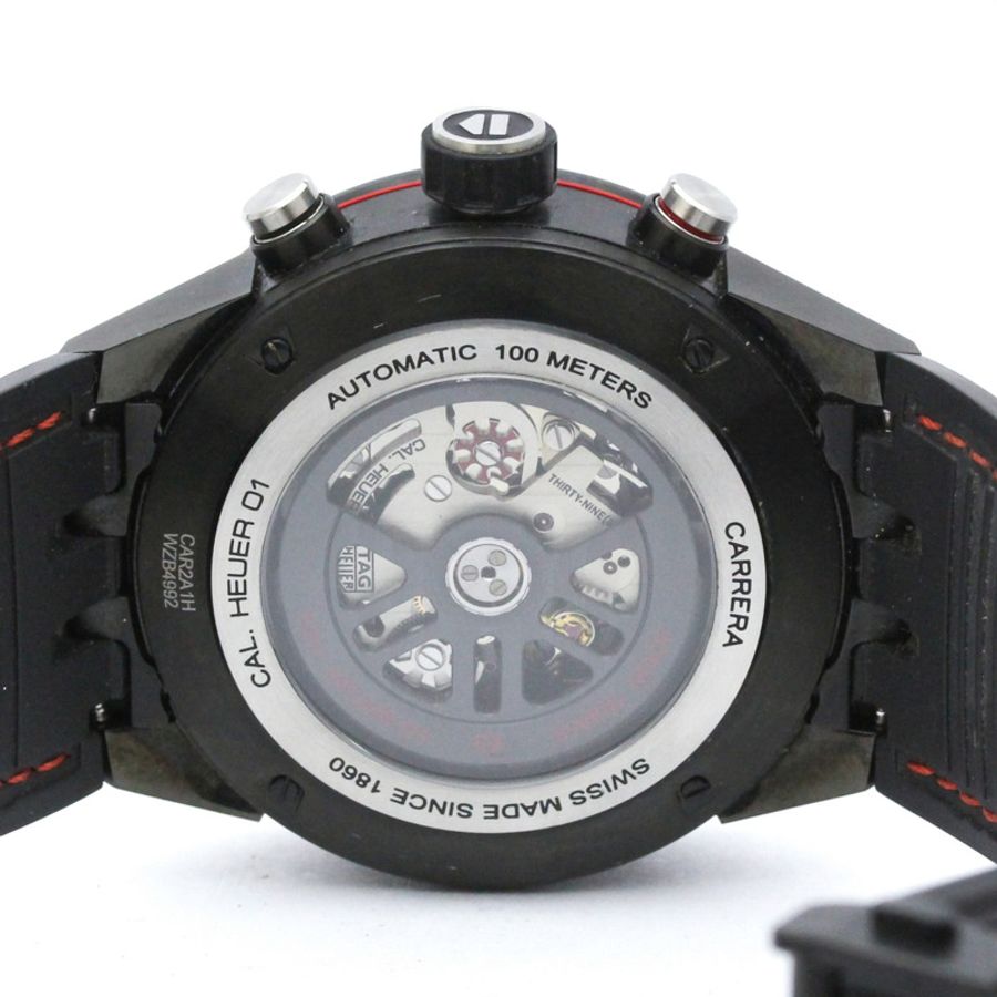 TAG HEUER 豪雅卡萊拉系列 Heuer 01 計時碼錶陶瓷精鋼男錶 CAR2A1H-5