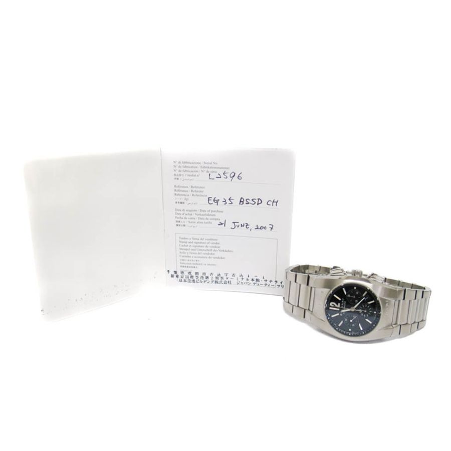 寶格麗 Ergon 計時自動男士腕錶 EG35SCH 拋光-5
