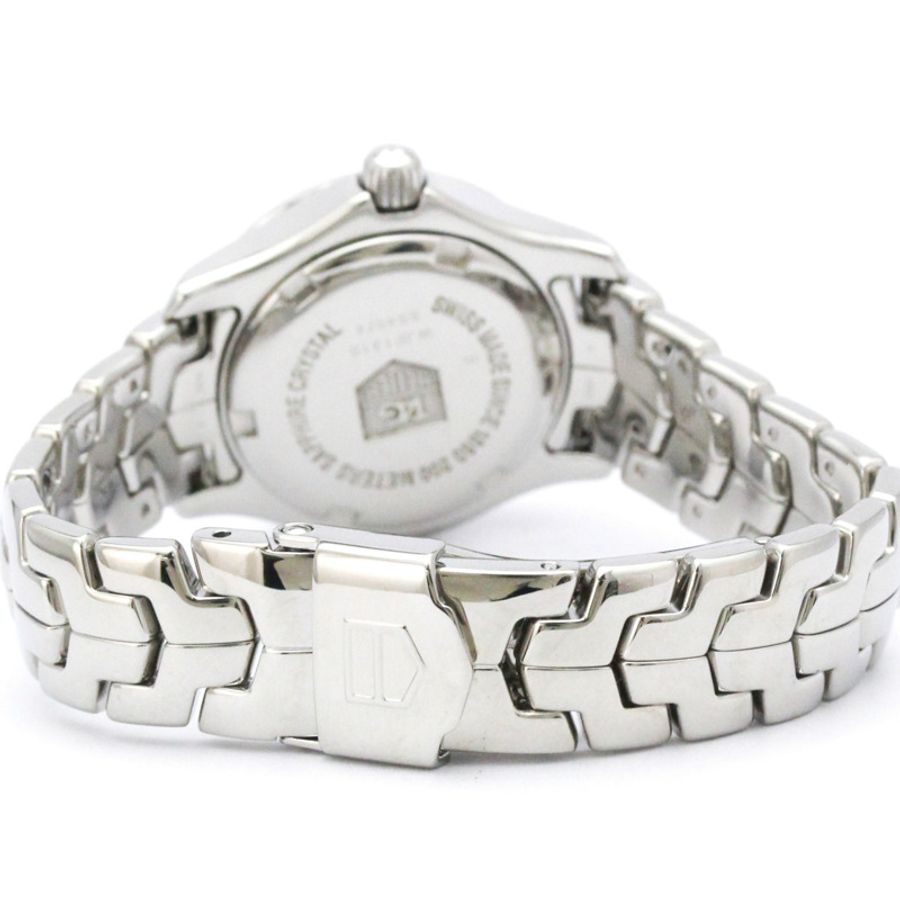 TAG HEUER 豪雅 Link 系列珍珠母貝錶盤精鋼石英女錶(拋光)-4