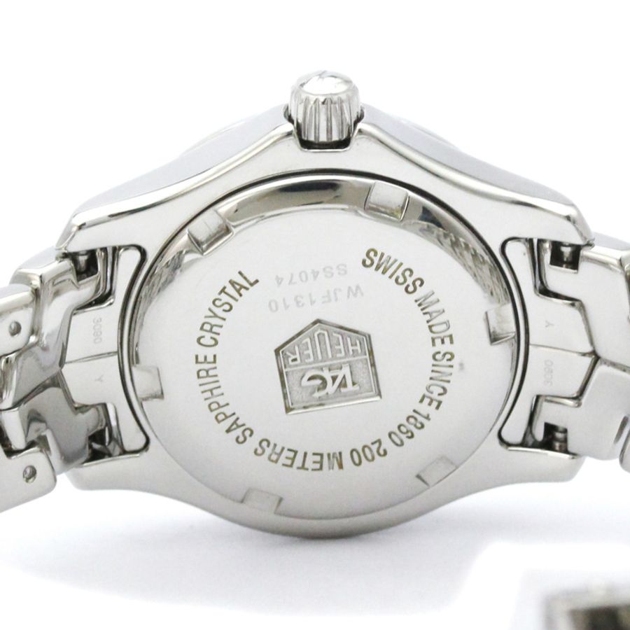 TAG HEUER 豪雅 Link 系列珍珠母貝錶盤精鋼石英女錶(拋光)-5