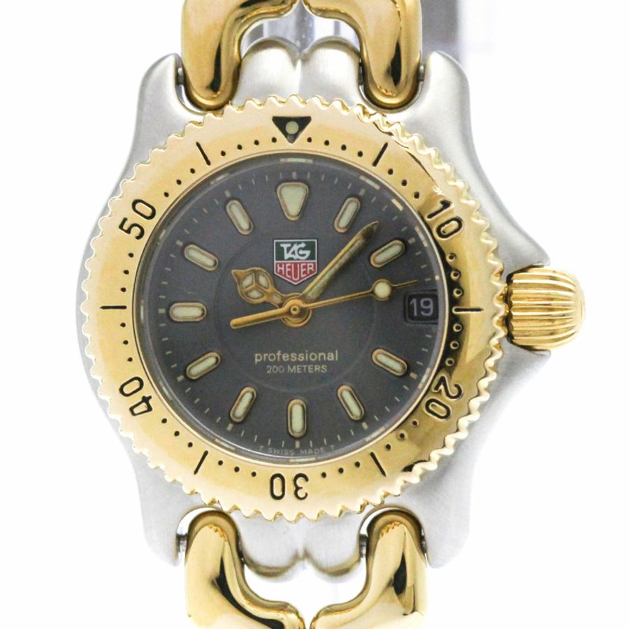 TAG HEUER Sel Professional 200公尺鍍金鋼女錶 WG1420 拋光-0