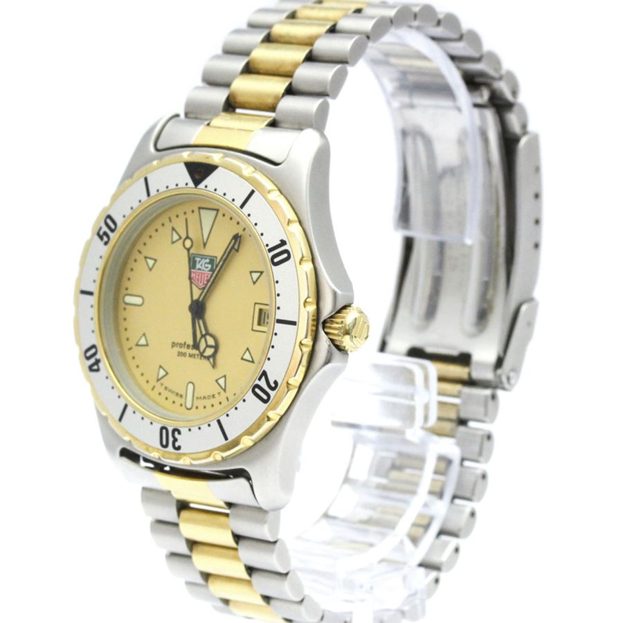 TAG HEUER 2000 專業鍍金精鋼石英男錶 974.006R-1
