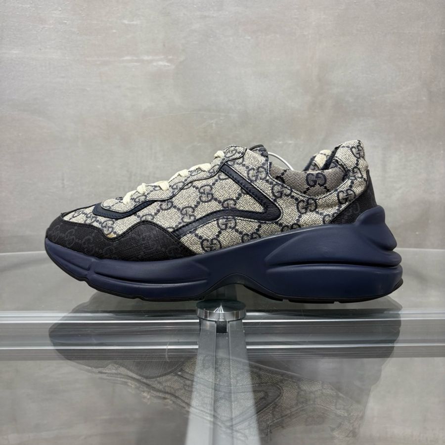 Gucci/古馳 Rhyton 老花拼色滿印 老爹鞋 尺碼/UK7 41碼-2