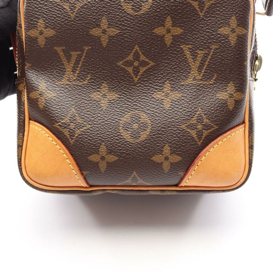 路易威登 Amazon 肩斜背包 M45236 Monogram 皮革 棕色 二手-10