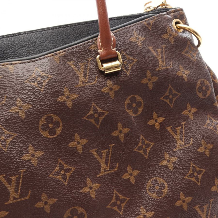 路易威登 Pallas 單肩手提包 M41064 Monogram 帆布皮革 黑色 二手-15
