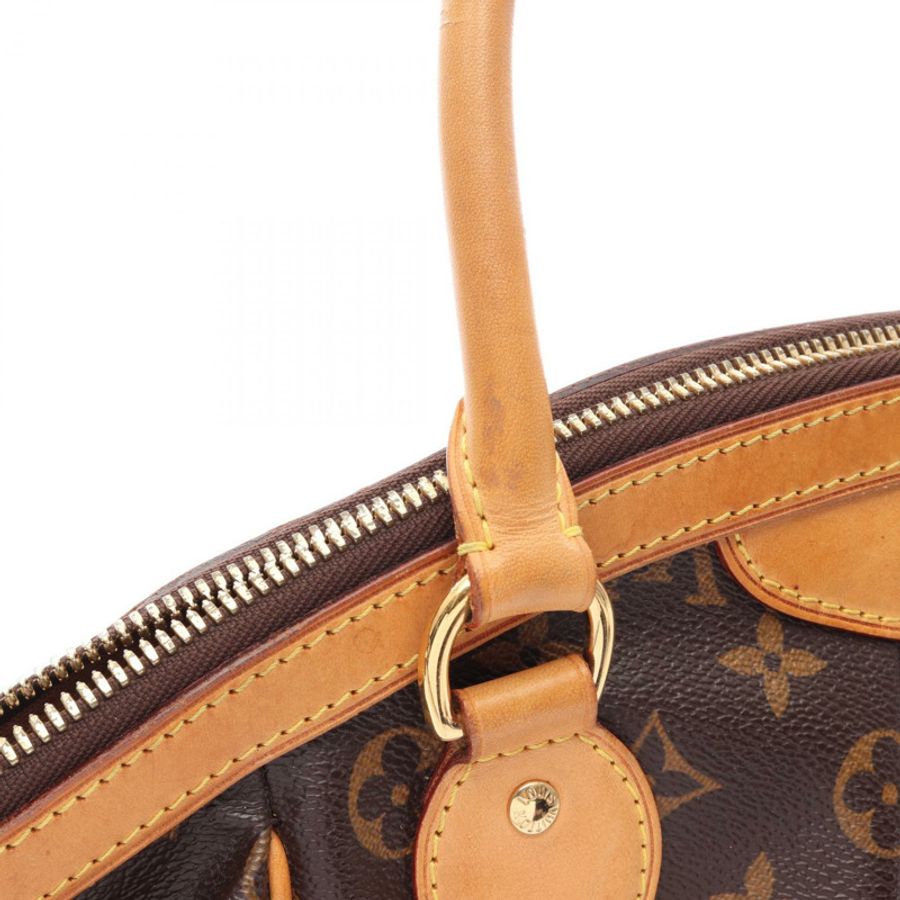 路易威登 Tivoli PM 手提包 M40143 Monogram 皮革 棕色 二手 女士-12