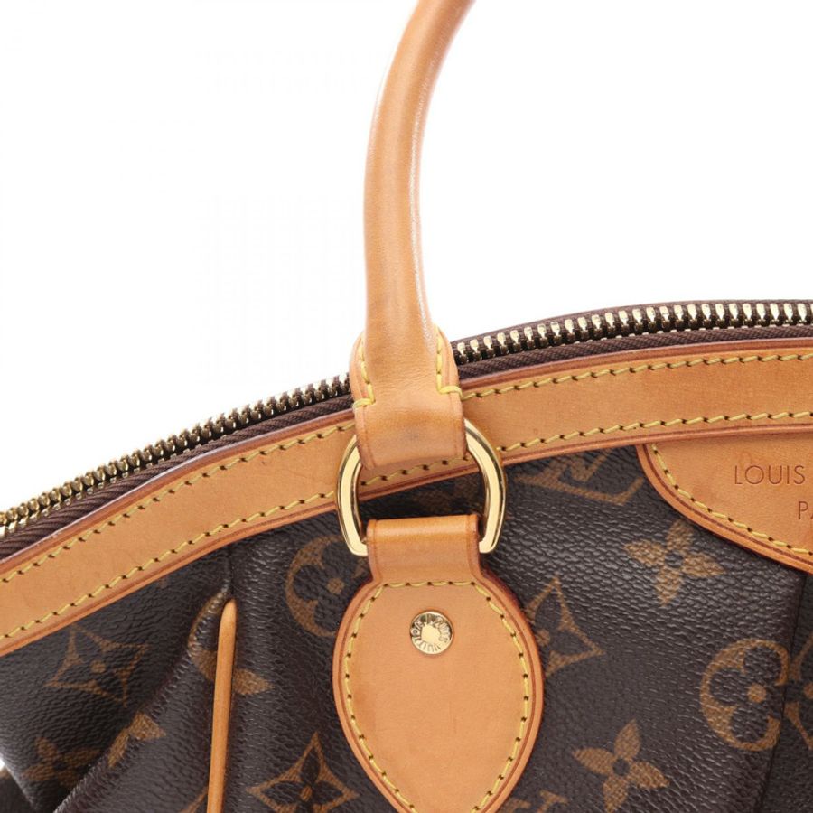 路易威登 Tivoli PM 手提包 M40143 Monogram 皮革 棕色 二手 女士-14