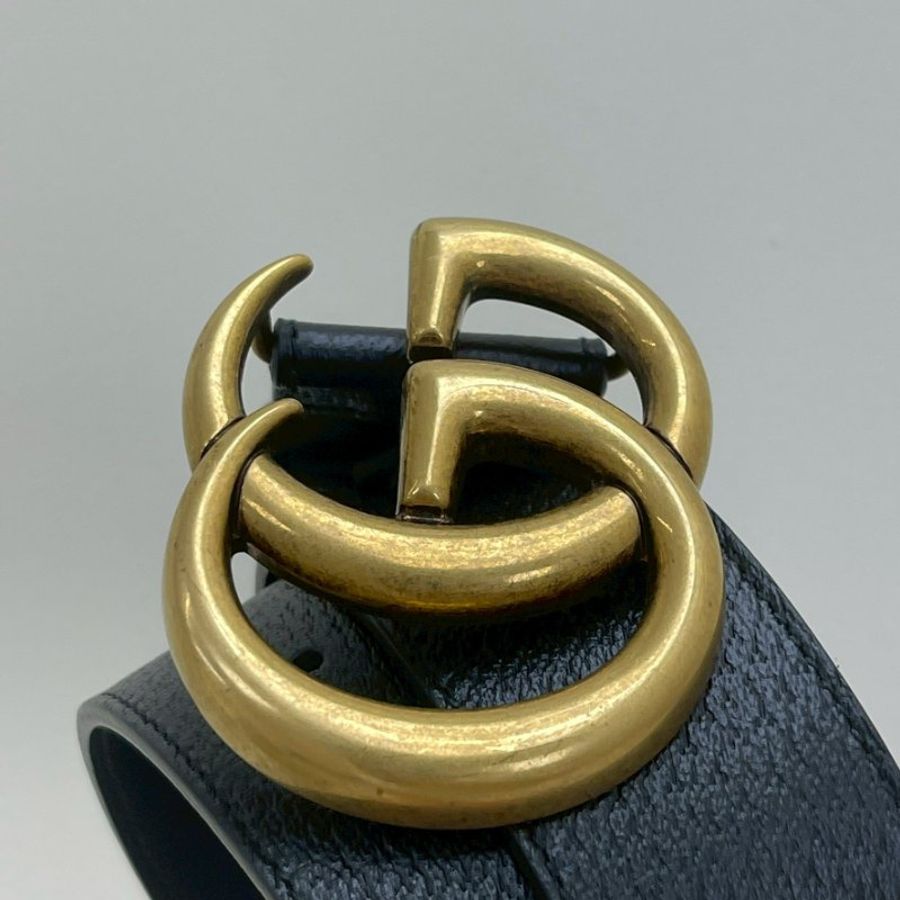 GUCCI 復古雙G皮帶 40MM-1