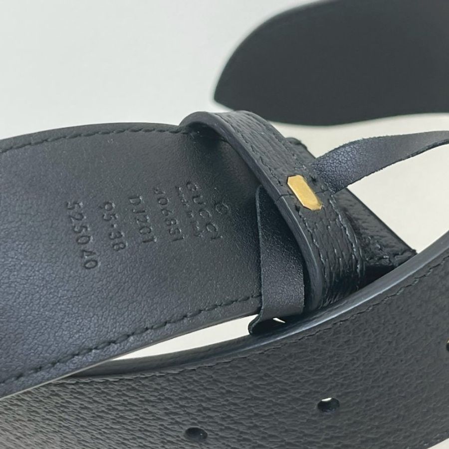 GUCCI 復古雙G皮帶 40MM-4