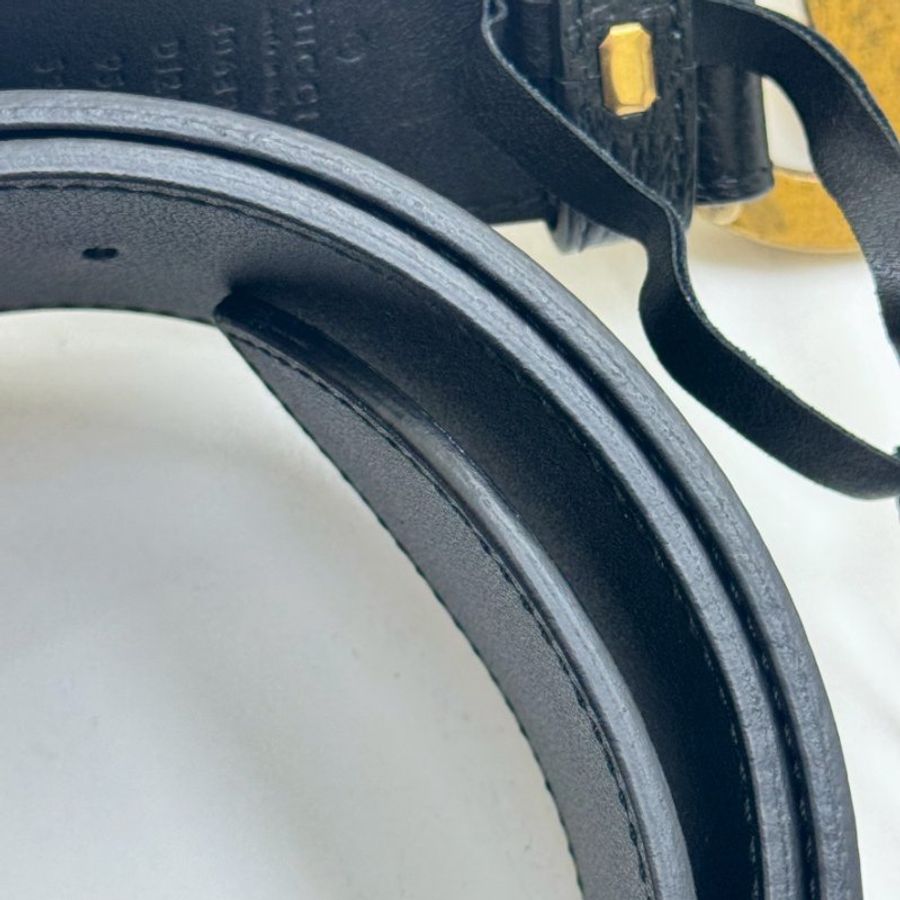 GUCCI 復古雙G皮帶 40MM-6