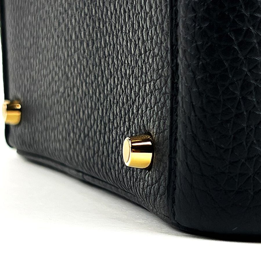 HERMÈS 愛馬仕 Mini Lindy 20 Noir 黑色金釦 Clemence 牛皮|迷你琳迪包 手提包 肩背包 斜背包|K刻2025年全新全配|KÉSH 凱仕精品-19