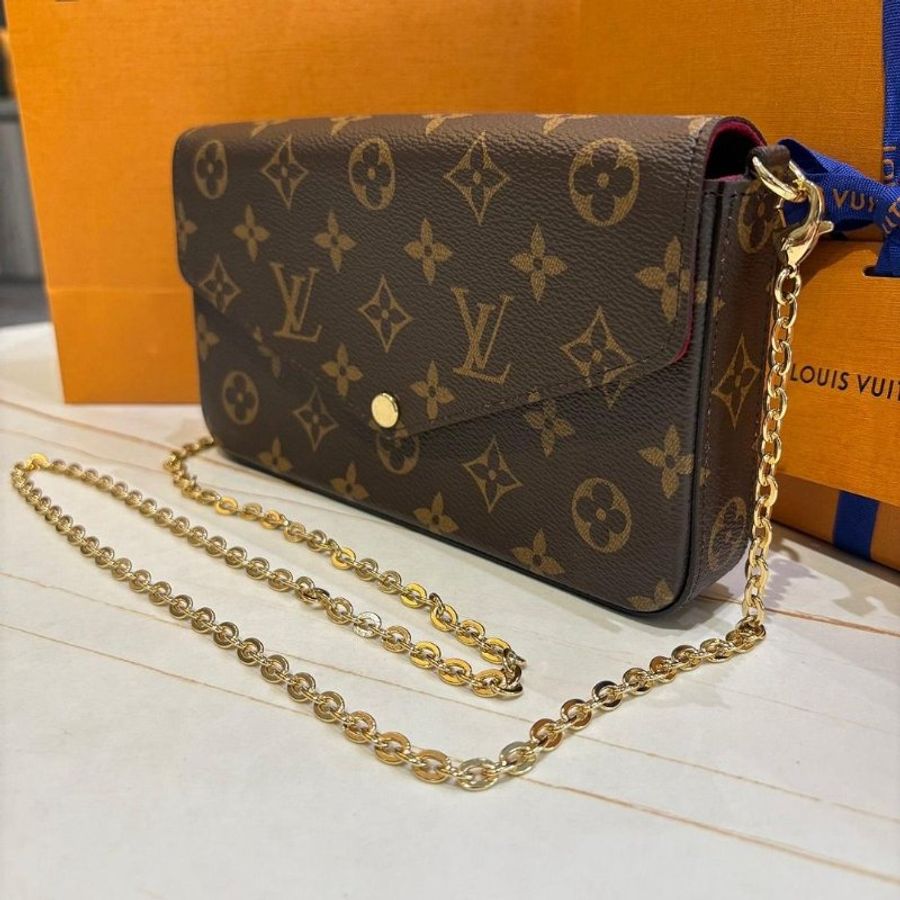 LV M81896 Félicie Pochette 老花三合一鏈包-1