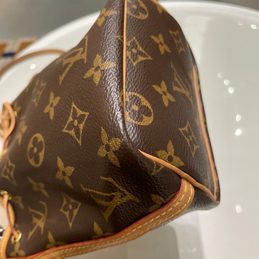 LV路易威登Nano Noe老花帆布抽绳水桶包13*16*10-14